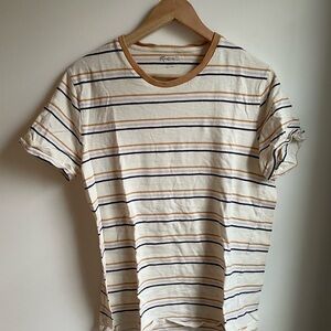 Madewell Men’s Striped Crewneck Tshirt Vintage 70s Style California Tee M